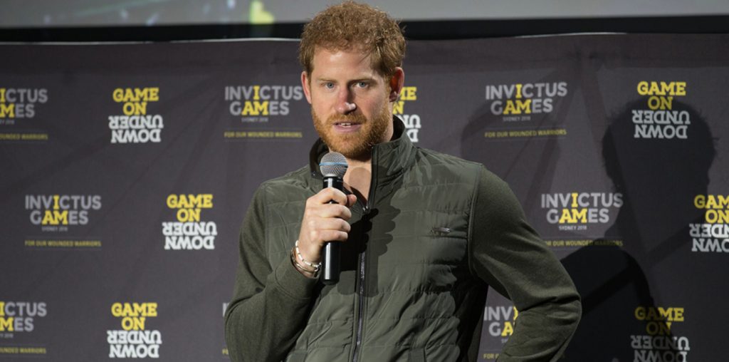 Prince Harry promoting the 2017 Invictus Games