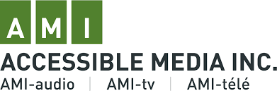 accessible media inc - logo in green & black