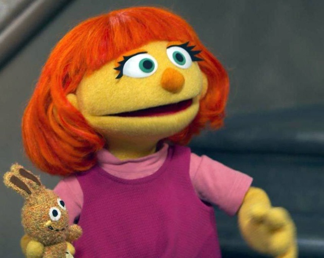 julia - sesame street's new character who lives with autism