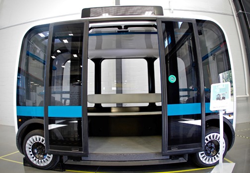 ollie the self-driving shuttle bus