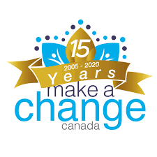 Make a Change Canada logo 15 years 2005-2020