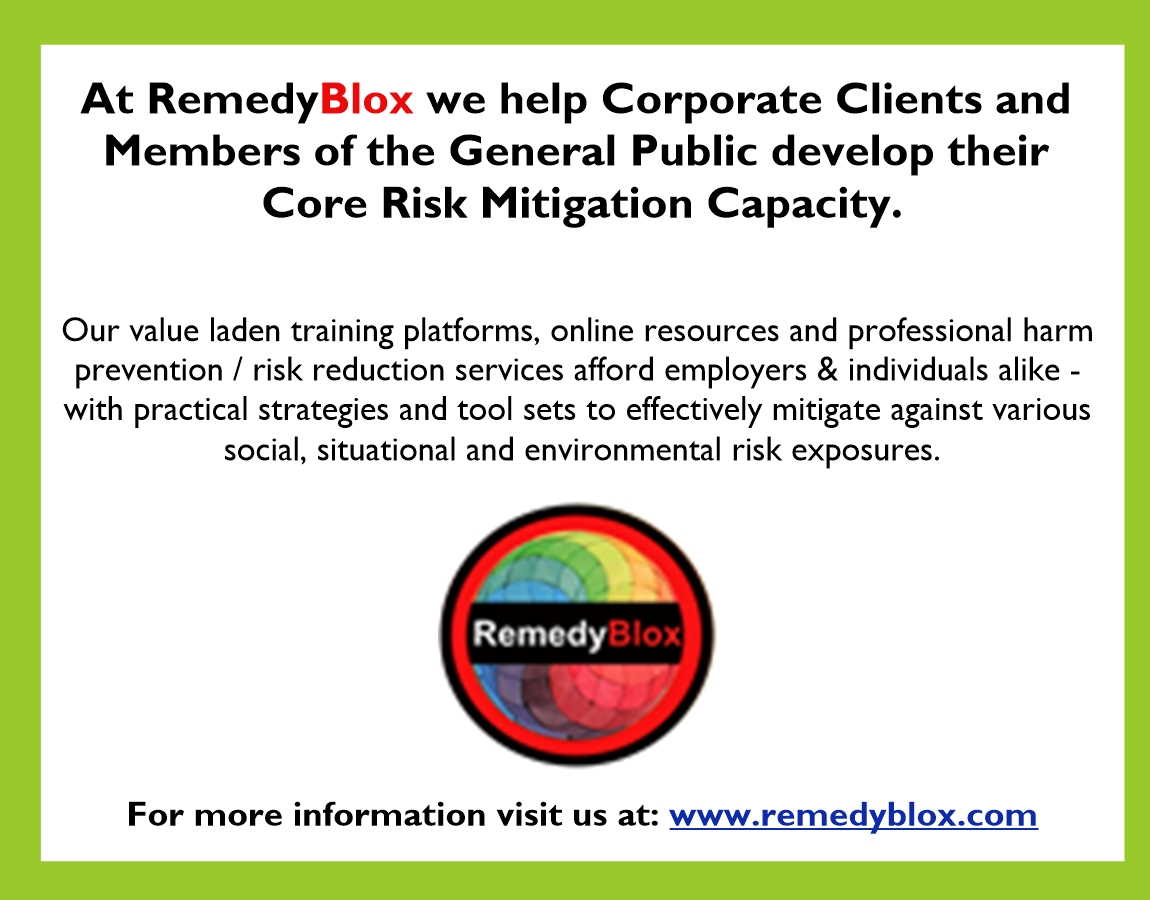 RemedyBlox logo - risk-based training & situational risk management services