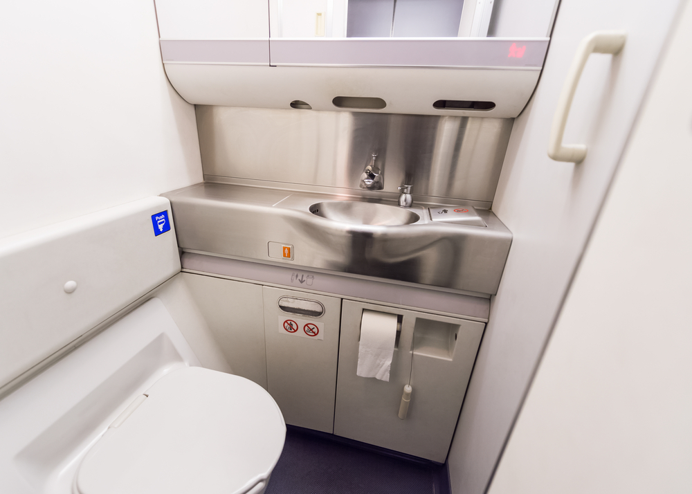 Bathroom in the Airplane